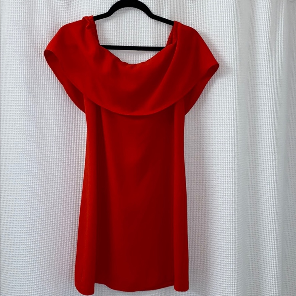Red Off-Shoulder Dress